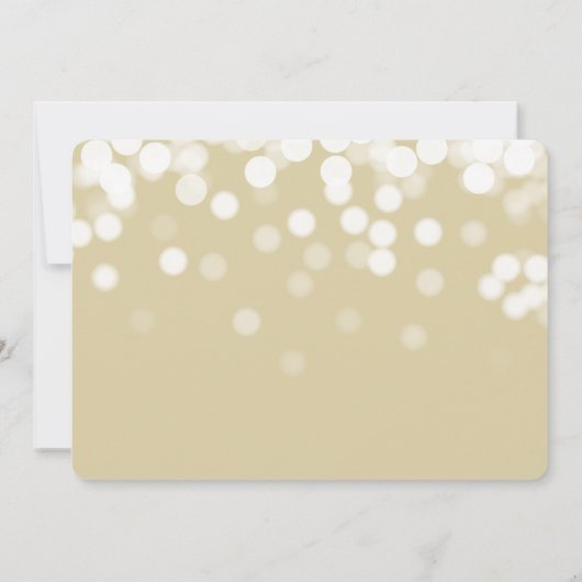 Bokeh Lights moderne 3 Faire-part de naissance pho (Dos)