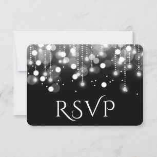 Bokeh Lights noir et blanc RSVP