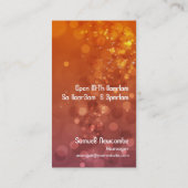 Bokeh Martini Visitekaartje (Achterkant)