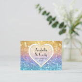 Bokeh Movie Premier Ticket Stijl Goud Roze Sparkle (Staand voorkant)