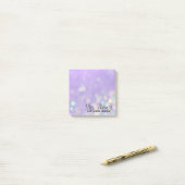 Bokeh Post It Notes 3x3 (Paars) (Op bureau)