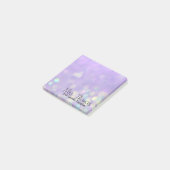 Bokeh Post It Notes 3x3 (Paars) (Schuin)