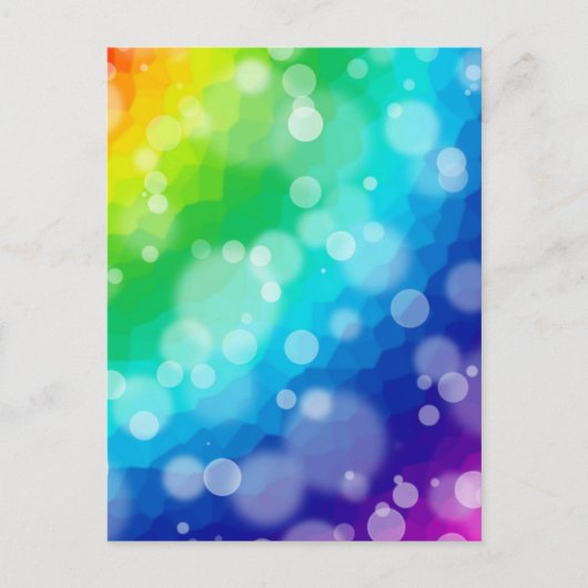 Bokeh Rainbow Pattern Briefkaart (Voorkant)