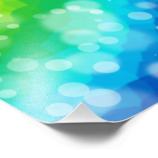 Bokeh Rainbow Pattern Foto Afdruk (Hoek)