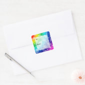 Bokeh Rainbow Pattern Gift Label Stickers (Envelop)