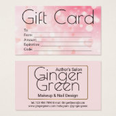 Bokeh rose simple et élégant (Devant & derrière)