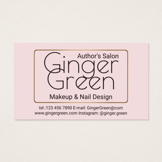 Bokeh rose simple et élégant (Dos)