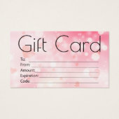 Bokeh rose simple et élégant (Devant)