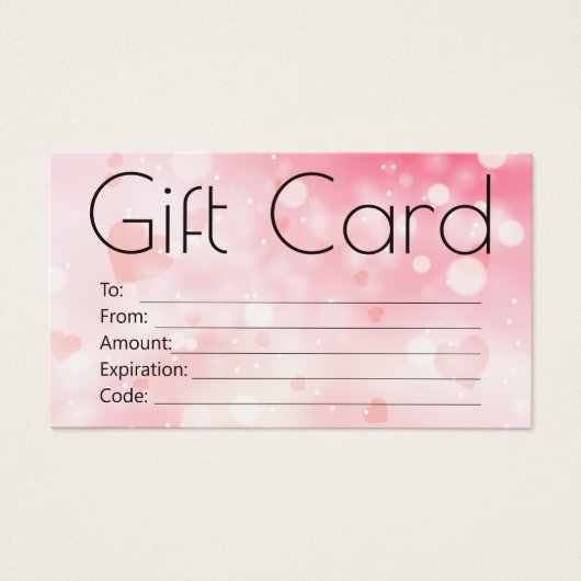 Bokeh rose simple et élégant (Devant)