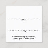 bokeh star of life - hartoperatie - herinnering afsprakenkaartje (Achterkant)