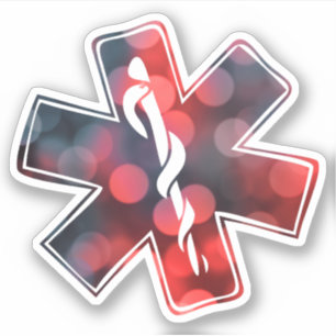 bokeh star of life sticker