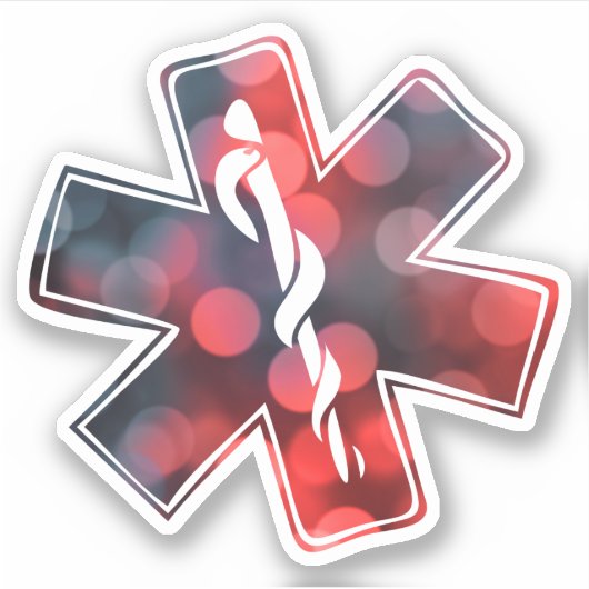 bokeh-ster van het leven sticker (Voorkant)