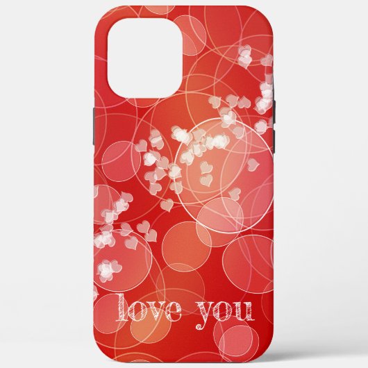 Bokeh stijl rode gradiënt textuur Case-Mate iPhone case (Achterkant)
