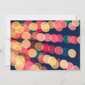 Bokeh Tree-lampjes, kerstfeest uitnodigen Aankondiging (Achterkant)