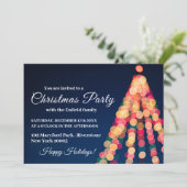 Bokeh Tree Lights, Invitation de la fête de Noël (Debout devant)