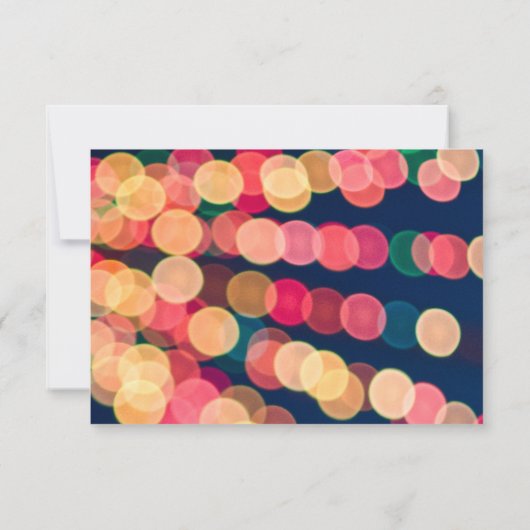 Bokeh Tree Lights, Noël RSVP (Dos)