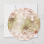 Bokeh Twinkle Sparkle Gold Rehearsal Invitation (Dos)