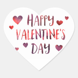 bokeh van de gelukkige valentijnsdag hart sticker