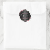 Bokeh wit zwart roze glitter body scrub labels (Tas)
