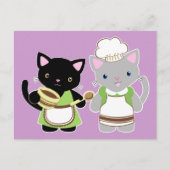 Bokkatten van Yoyo en Suki Neko Briefkaart (Voorkant)