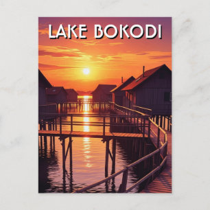 Bokodimeer Hongarije Zonsondergang Briefkaart