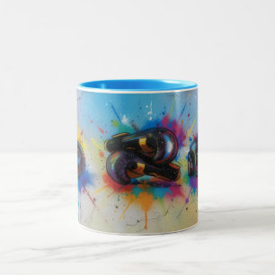 Boks handschoenen Graffiti stijl kunst mok