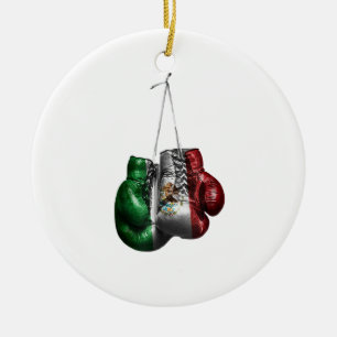 Boks Handschoenen T-shirt - Mexico Vintage vlag Keramisch Ornament