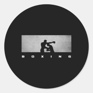 Boks Kleding - Boksen 1  Ronde Sticker