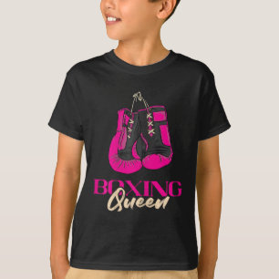 Boks Koningin Kickbokser Kickboksen Bokshandschoen T-shirt