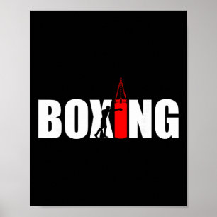 Boks Liebhebber Gymnastiekbokser Kickboksen Kickbo Poster