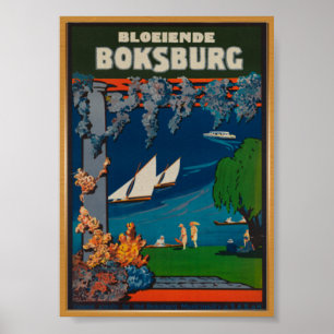 Boksburg Zuid-Afrika Vintage Travel Poster