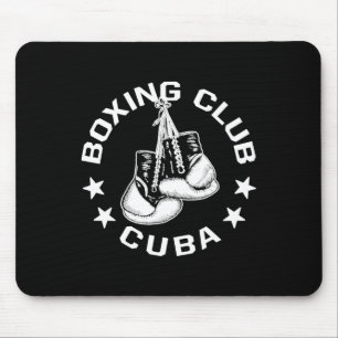 Boksclub Cuba Handschoenen Graphic voor een Boksen Muismat