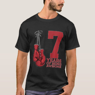 Boksen 7 jaar Geweldige Bokser 7e verjaardag T-shirt