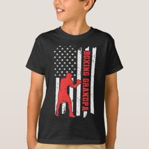 Boksen Amerika Vlag Boksen Martial Arts Boksen Oma T-shirt