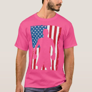 Boksen Amerikaanse Vlag Sport Usa Bokser T-shirt