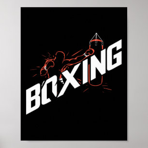 Boksen Boksen Byg Kickboksen Boksen Liefhebber Poster