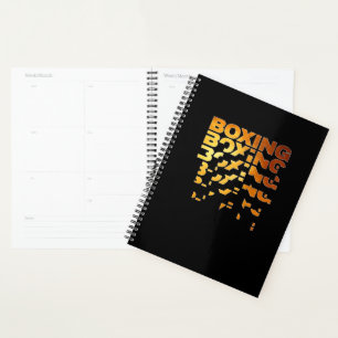 Boksen Boxer Graphic Word Art Planner