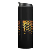 Boksen Boxer Graphic Word Art Thermosbeker (Geroteerd rechts)