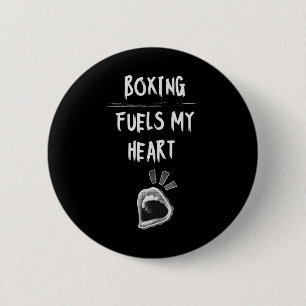 Boksen brandstoffen mijn hart bokszak handschoenen ronde button 5,7 cm