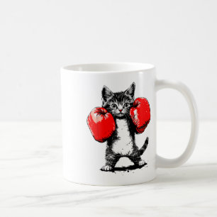 Boksen Cat Sport Handschoenen Cool Schattigee Grap Koffiemok