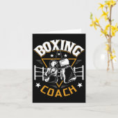 Boksen Coach - Kickboksen Kickboxer Gym Boxer 1 Kaart (Gele Bloem)