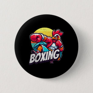 Boksen Cool Chicken Roosters Grappige kip die van Ronde Button 5,7 Cm