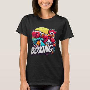 Boksen Cool Chicken Roosters Grappige kip die van  T-shirt