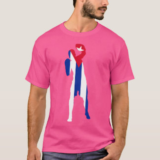 Boksen Cuba Flag Mannen Boys Box Man Competitieve T-shirt