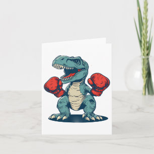Boksen Dinosaur Boxer Dino Kickboksen T-rex Boksen Kaart