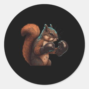 Boksen Eekhoorn Bokshandschoenen Kickboksen MMA Ronde Sticker