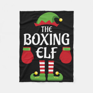 Boksen Elf Familie Bijpassende Groep Kerstmis Boxe Fleece Deken