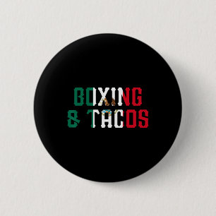 Boksen en taco's Grappig Mexico 2 Ronde Button 5,7 Cm