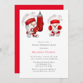 Boksen Gnomen Verjaardags Bash Kaart (Voorkant / Achterkant)