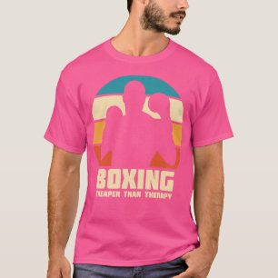 Boksen goedkoper dan therapie Grappige Boxer T-shirt